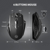 Chuột gaming không dây wireless INPHIC PM6 pin sạc siêu trâu - Silent click cực êm (màu ngẫu nhiên)