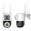 Camera IP wifi 2 mắt ngoài trời PTZ Yoosee AI Smart 1920P x 2160 FullHD+ 2 Râu 3.0MP - 23 LED trợ sáng, 19 hồng ngoại