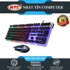 Bộ bàn phím và chuột game NTC G21 phiên bản phím tròn 2019 - led đa màu (Trắng đen)