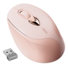 Chuột không dây pin sạc wireless INPHIC M8 hồng phấn silent không tiếng click - kèm ticker (hồng)