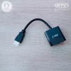 Cáp chuyển tín hiệu từ HDMI qua VGA ZTEK ZY053K - hỗ trợ FullHD 1080p (đen)