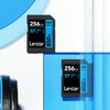 [Mẫu mới] Thẻ nhớ Máy Ảnh SDHC / SDXC Lexar 800X 32GB / 64GB / 128GB / 256GB U3 V30 tốc độ đọc 120MB/s ghi 450MB/s (xanh)