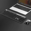 Bộ phím chuột wireless cao cấp HP CS500 tích hợp 10 phím multimedia - con lăn hợp kim cực đẹp (Đen)