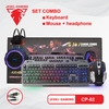 Combo phím chuột tai nghe JEDEL CP-02 led đa màu - gaming series (đen)