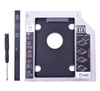 Caddy Bay mỏng 9.5mm chuẩn SATA 3 lắp HDD/SSD thay vào ổ DVD trên laptop (bạc)