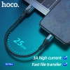 Cáp sạc ngắn và truyền data Hoco X2 Max cổng LN / Type-C / Micro-USB QC3.0, max 3A, dài 25cm