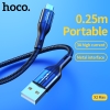 Cáp sạc ngắn và truyền data Hoco X2 Max cổng LN / Type-C / Micro-USB QC3.0, max 3A, dài 25cm