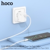 Bộ cốc cáp sạc Hoco C112A TypeC to TypeC PD 30W, QC3.0 (Trắng)