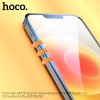 Kính Cường Lực 5D Full màn hình Hoco G12 cho iPh từ X đến 15 Pro Max, chống trầy xước, bảo vệ mắt (Đen)