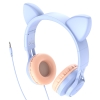 Tai nghe chụp tai có dây Hoco W36 Cat ear kết nối jack 3.5mm, mút đệm chống ồn, giảm đau tai, có Mic