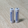 Combo pin sạc AAA Panasonic 750mAh BK-4MCC loại rời - tiếng Nhật (Trắng)