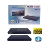Bộ chia HDMI từ 1 ra 8 FJGEAR HD-108 hỗ trợ chất lượng FullHD /3D (Đen)