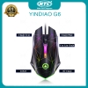Chuột gaming Yindiao G6 led đa màu sọc cực đẹp (đen)