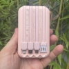 Pin dự phòng mini nhỏ gọn PHANTOM P1 có đèn pin 10000mAh tích hợp 4 cáp sạc (4 màu)