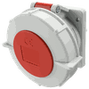 ổ cắm công nghiệp gắn âm, kín nước, dạng thẳng 3Pha -  32A - 5 chân - IP67 , mã 240A