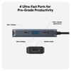 Cổng Chuyển HyperDrive Next 4 Port USB-C Cho Laptop/Macbook TYPE-C – HD4001GL