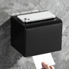 Hộp đựng giấy vệ sinh chắn nước màu đen 34517Đ