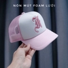 Nón MÚT foam fom vuông logo chữ F cách điệu lưới thoáng mát quai cài nút chất lượng cao Brand One Hat