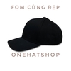 Nón lưỡi trai trơn đen chất lượng cao Brand One Hat