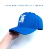 Nón lưỡi trai fom vuông logo chữ F cách điệu vải xanh côban - Fom sâu đầu-Brand One Hat- Size Phổ Thông