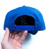 Nón lưỡi trai fom vuông logo chữ F cách điệu vải xanh côban - Fom sâu đầu-Brand One Hat- Size Phổ Thông