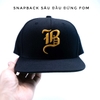 Nón Snapback vành thẳng logo chữ B cách điệu thêu nổi quai cài nút chắc chăn chất lượng cao Brand One Hat