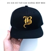 Nón Snapback vành thẳng logo chữ B cách điệu thêu nổi quai cài nút chắc chăn chất lượng cao Brand One Hat