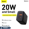 Baseus LVJ006-AC-EK | Cốc Sạc Nhanh Mini Baseus Compact Quick Charger 20W | Hàng Chính Hãng