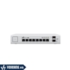 UniFi US-8-150W | Smart Switch 8 PoE Port Gigabit - Hỗ Trợ 2 Port SFP | Quản Lý UniFi Controller