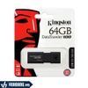 Kingston DT100G3/64GB | USB 3.0 Lưu Trữ Dữ Liệu Tốc Độ Cao Thiết Kế Nắp Trượt | Hàng Chính Hãng