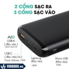 Aukey PB-Y23 | Pin Sạc Dự Phòng 20.000mAh Sạc Nhanh PD 18W, QC 3.0 | Hàng Chính Hãng