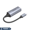 Unitek U1312 | Cáp Chuyển Đổi Từ USB Type C Ra LAN Gigabit 5Gbps