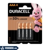 Vỉ 4 Viên Pin Alkaline AAA Duracell Coppertop MN2400-LR03 Dung Lượng Cao