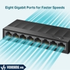 Tp-Link LS1008G | Switch 8 Ports Gigabit Công Nghệ Xanh Tiết Kiệm Năng Lượng | Hàng Chính Hãng