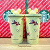 Ly Cold Cup Starbucks Kèm Ống Hút Gấu 500ML B529