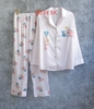 Bộ ngủ pijama lụa cao cấp quần dài tay dài chú voi con