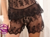 Đồ ngủ xuyên thấu- Bộ ngủ nữ 2 dây quần đùi ren lưới thêu hoa đẹp gợi cảm sexy quyến rũ - Màu đen, đỏ, trắng