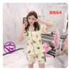 Bộ ngủ nữ pijama quần đùi tay ngắn chất cotton  cao cấp