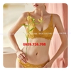 Bộ đồ lót ren tam giác có gọng mút mỏng dây đôi