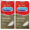 Bao cao su Durex Fetherlite ( Combo 2 hộp x 12 cái )