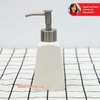 Bình đựng nước rửa tay, dầu gội, sữa dưỡng thể men trắng dáng hình thang SP4595 15