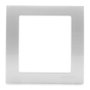 Khung mặt cho công tắc chuẩn vuông cao cấp màu bạc Lucid Simon Series V5 V59001-51