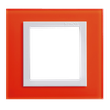 Khung viền đơn to vuông màu cam lắp công tắc thẻ từ dòng V8 80613-69