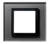 Khung viền đơn vuông kính đen đá lắp công tắc thẻ từ dòng V8 80612-64