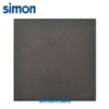 Mặt che trơn lắp đế vuông âm tường cao cấp màu xám Simon E6 721000-61