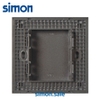 Mặt che trơn lắp đế vuông âm tường cao cấp màu xám Simon E6 721000-61