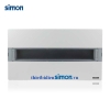 Tủ điện âm tường 20 át hộp khung bề mặt cửa trong suốt Simon SMX65S-20