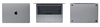 Bộ dán JRC 3-1 màu Grey(xám) cho Macbook 11,12,13,15