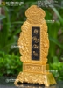 Bài Vị Hội Đồng Gia Tiên Bằng Đồng Cao 42cm Dát Vàng 9999