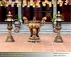 Lư hương và đôi Đèn thờ bằng đồng cho chùa ở Hưng Yên